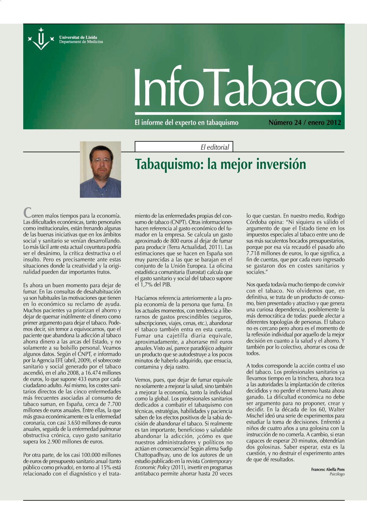 Info Tabaco nº24 - Enero 2012
